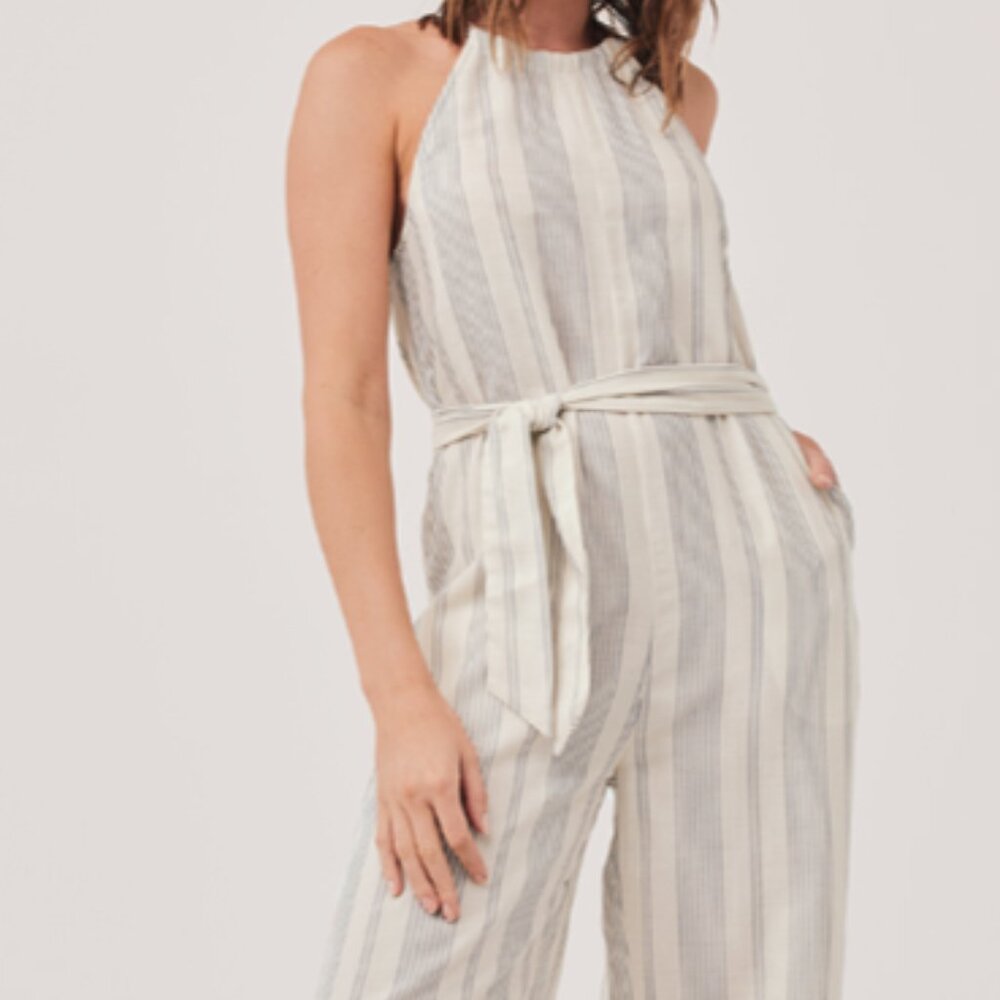 East Coast Stripe Halter Romper Jumper 100% Organic Cotton